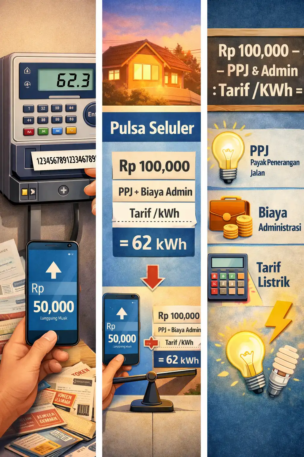Read more about the article Berbeda dengan Pulsa Seluler, Beginilah Cara Hitung Token Listrik Prabayar
