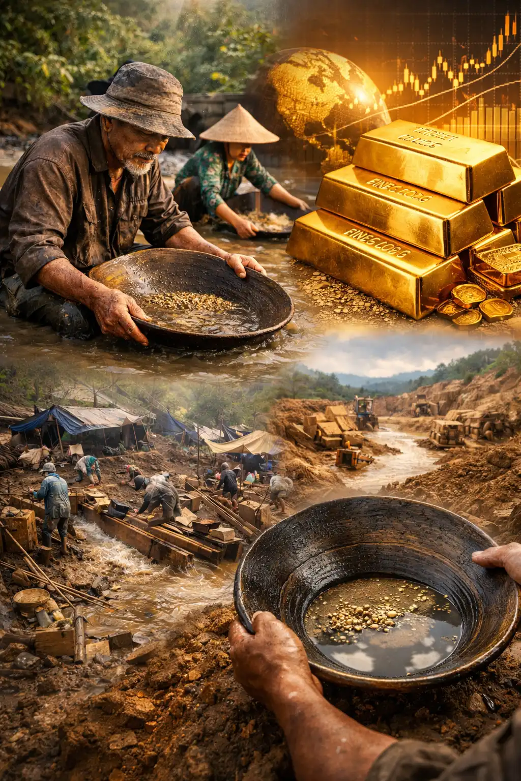 Read more about the article Kilau Harga Emas dan Usaha Yang Pantang Redup Pendulang Logam Mulia Patahan