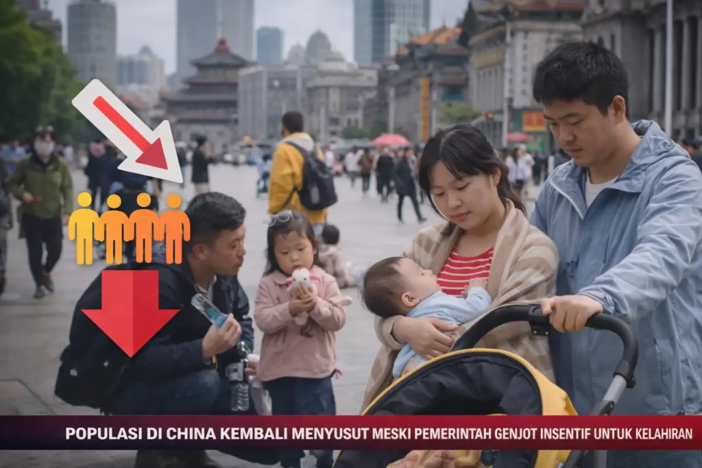 Populasi Di China Kembali Menyusut Meski Pemerintah Genjot Insentif Untuk Kelahiran