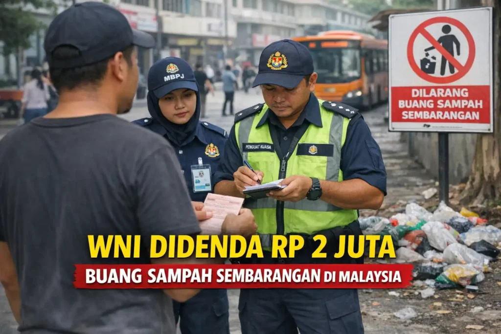 WNI Didenda Rp2 Juta karena Buang Sampah Sembarangan di Malaysia