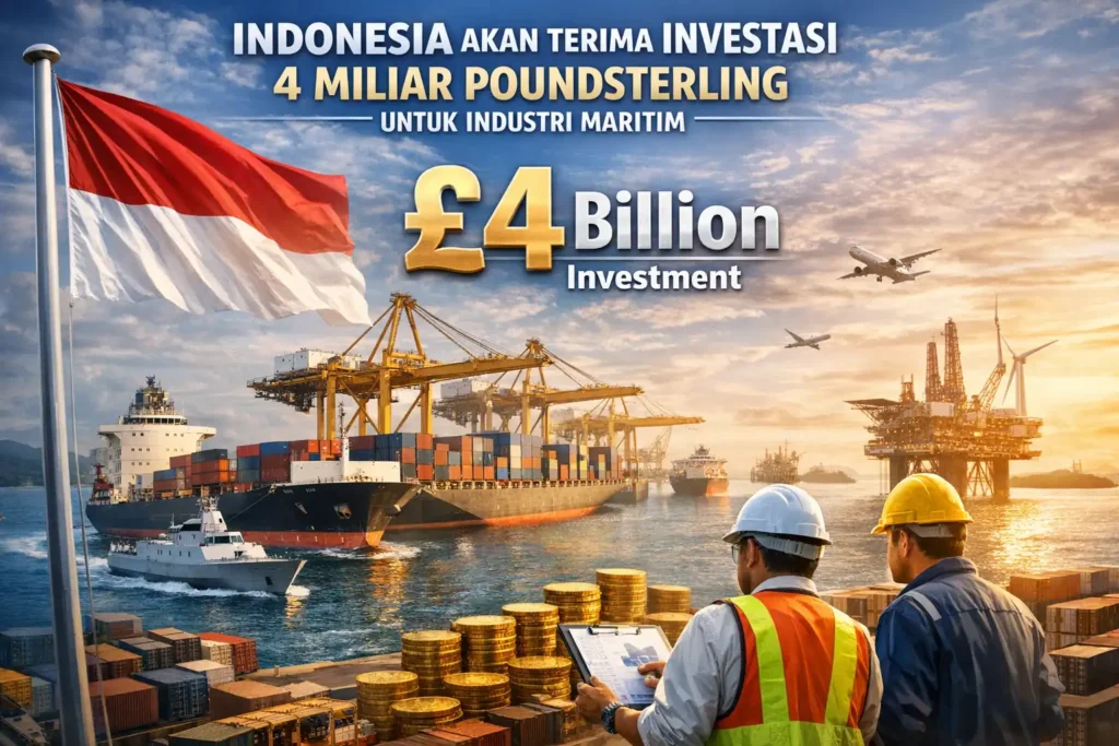 Indonesia Akan Menerima Investasi 4 Miliar Poundsterling untuk Industri Maritim