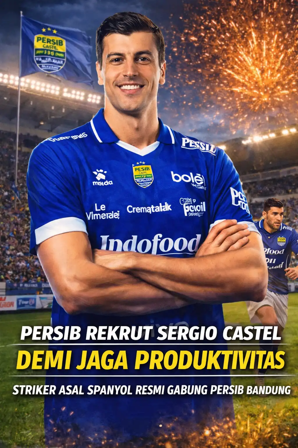 You are currently viewing Persib Tidak Mau Kalah, Rekrut Penyerang Spanyol Sergio Castel Demi Jaga Produktivitas